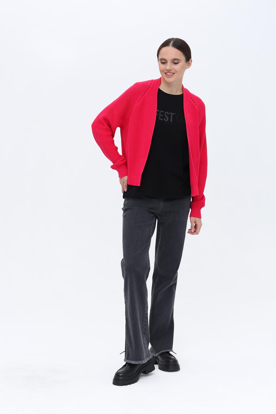 Кардиган Taifun малиновый