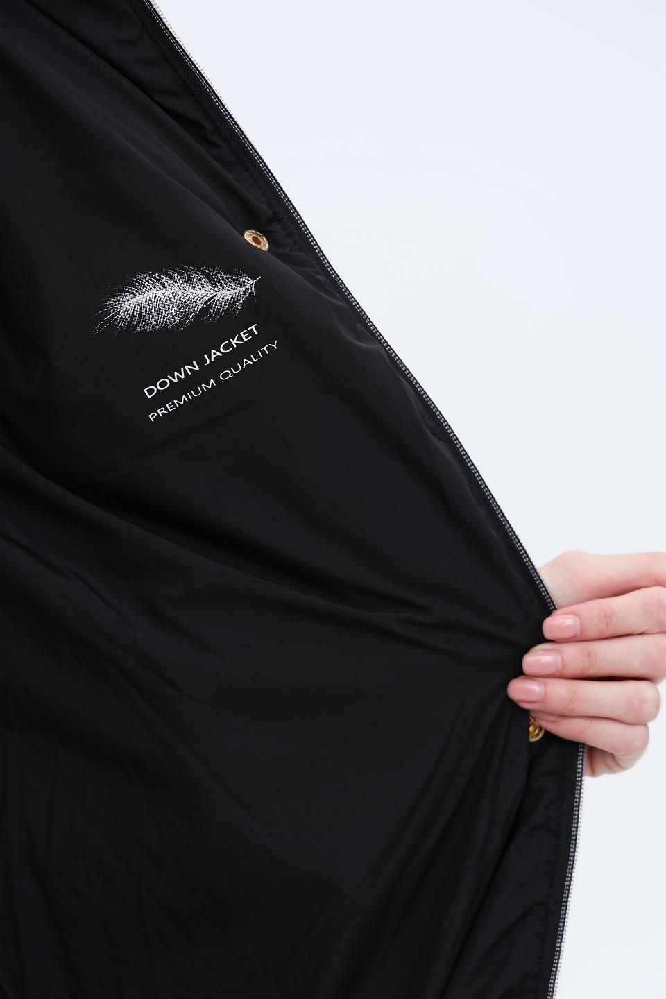 Пальто Electra style чёрное стеганое