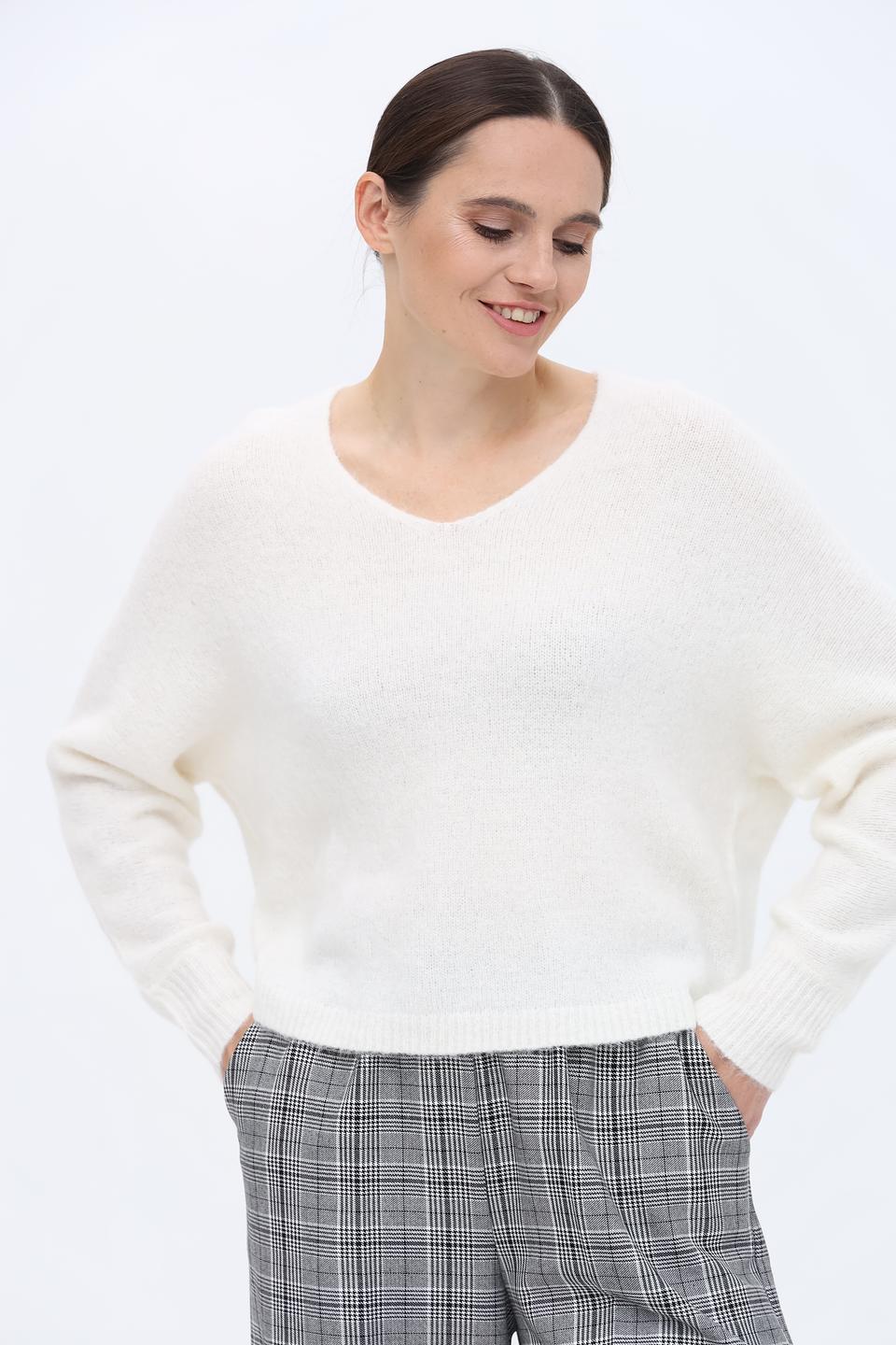 Пуловер Luisa Cerano молочный