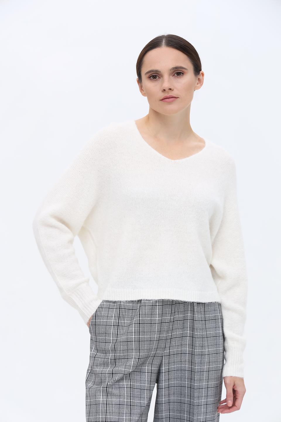 Пуловер Luisa Cerano молочный