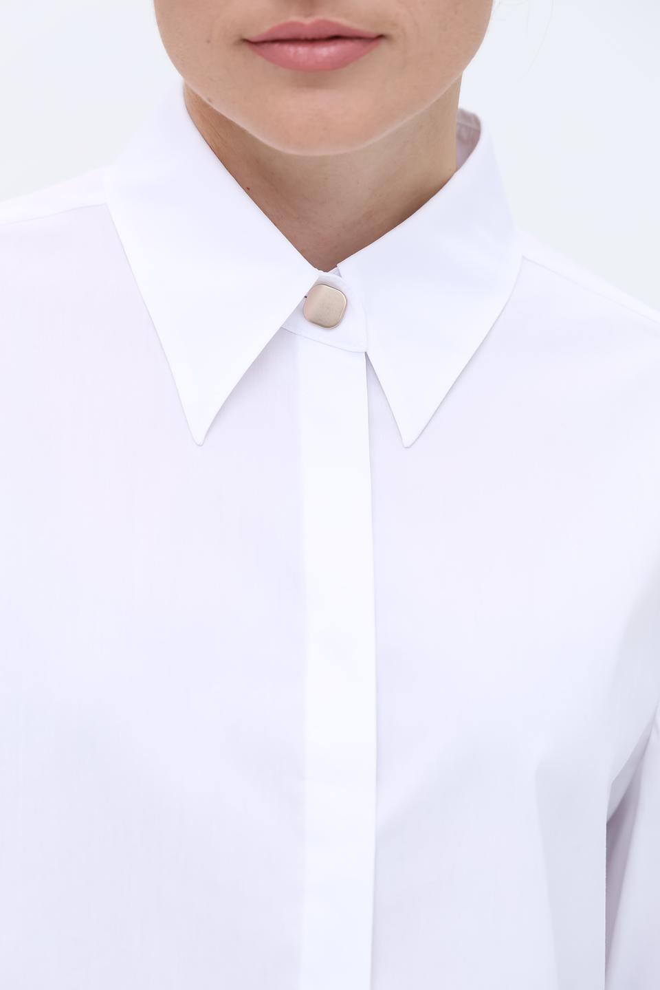 Рубашка Luisa Cerano белая с манжетами