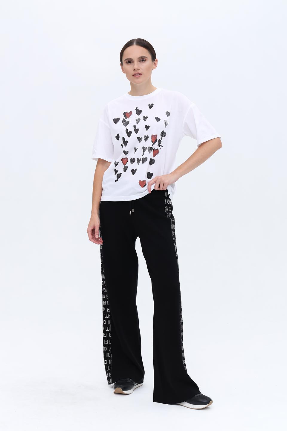 Футболка Luisa Cerano с сердцами
