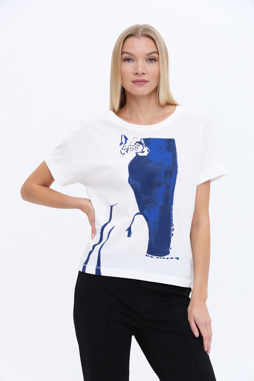 Футболка Oui с принтом леопарда