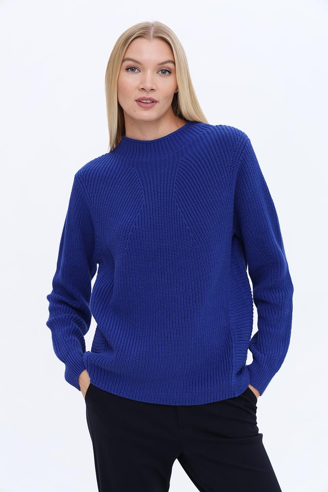 Пуловер Oui женский синий