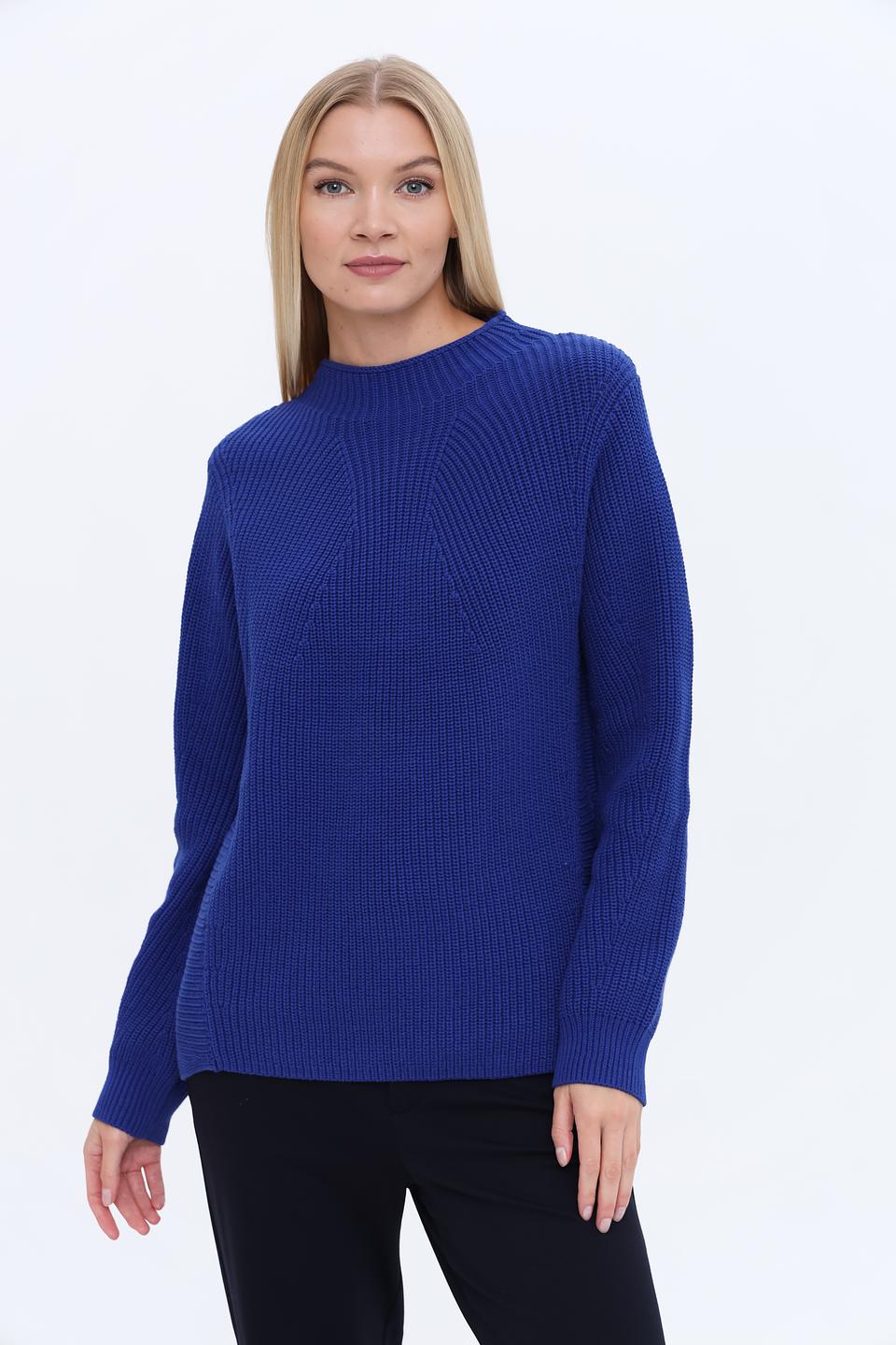 Пуловер Oui женский синий