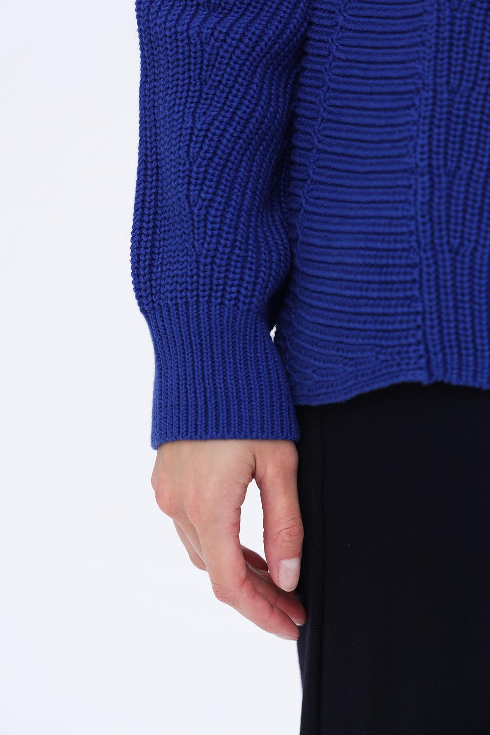 Пуловер Oui женский синий