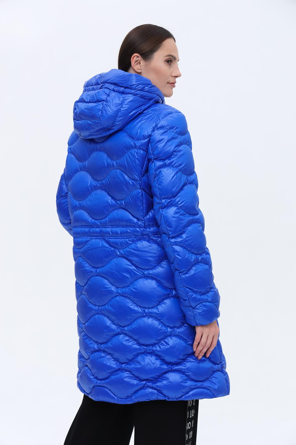Пальто Marc Cain стеганое синее