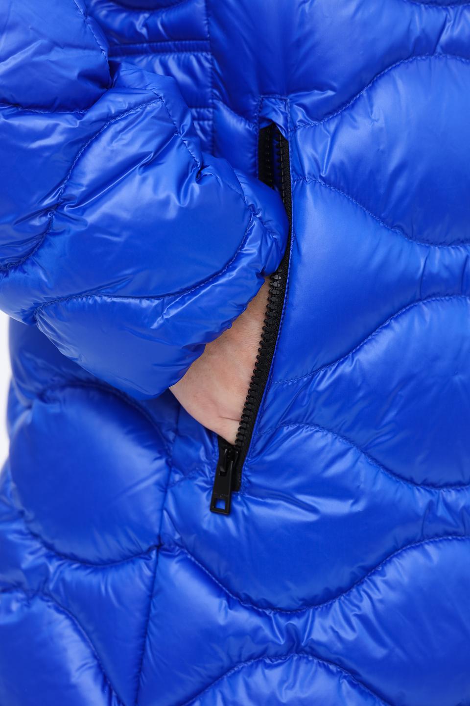 Пальто Marc Cain стеганое синее