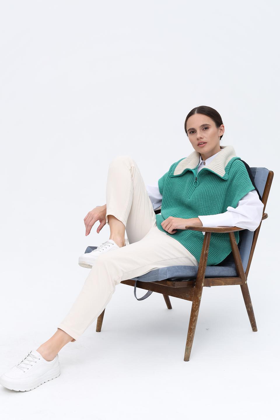 Жилет Marc Cain вязаный зелёный