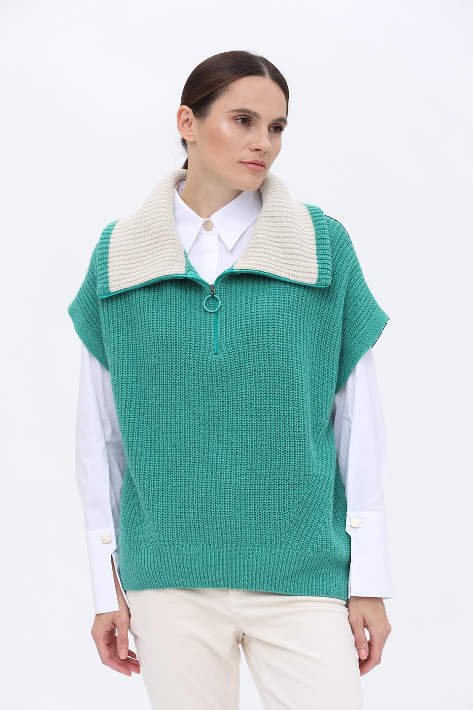 Жилет Marc Cain вязаный зелёный