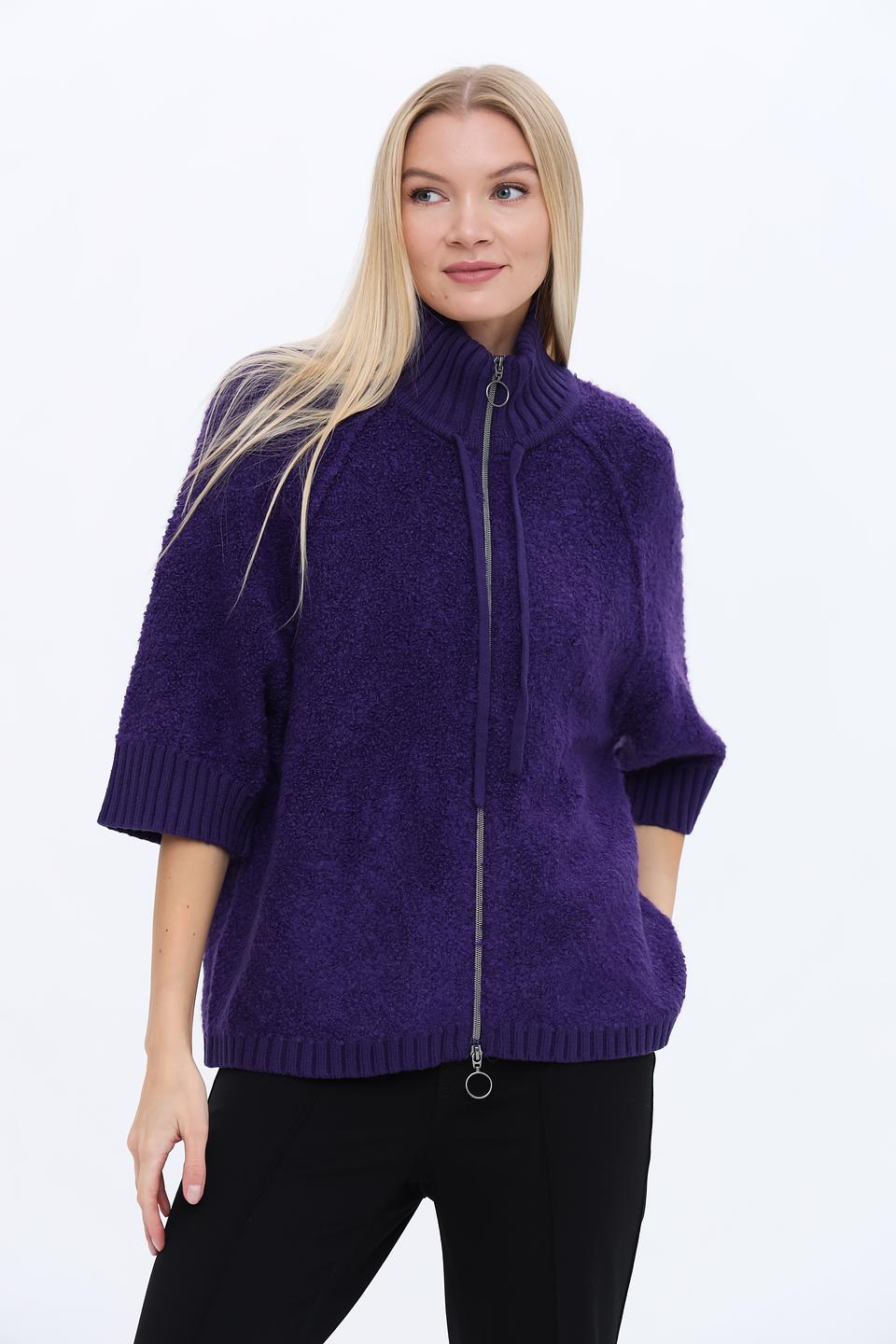 Жакет Bianca с молнией фиолетовый