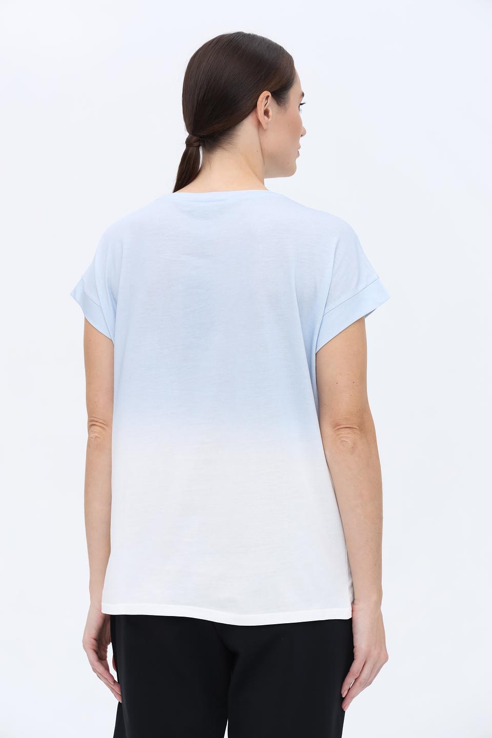 Футболка Monari с принтом голубой