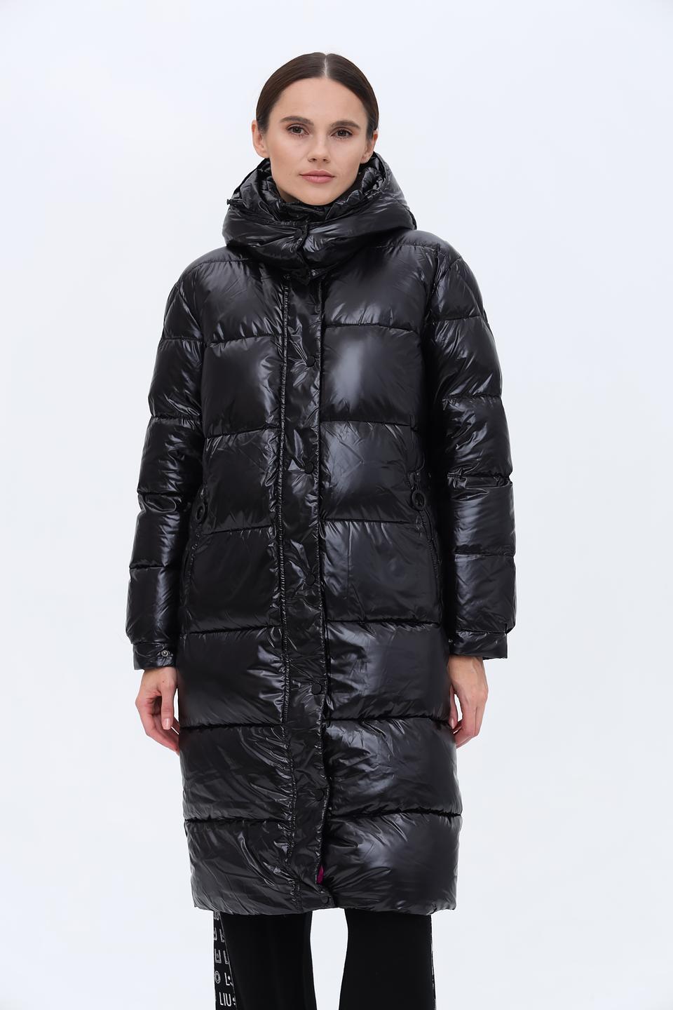 Пальто Silvian Heach стеганое чёрное