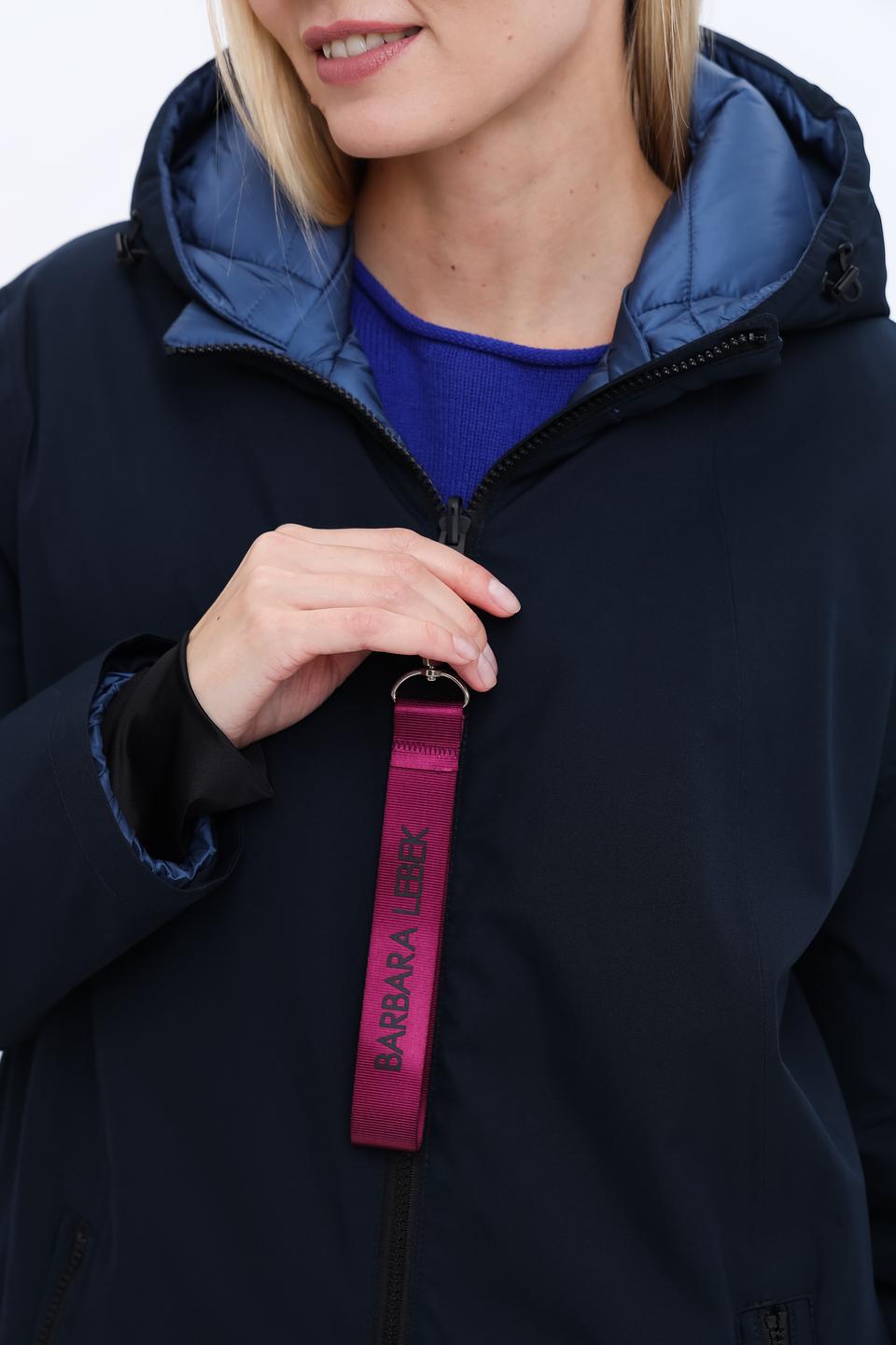 Пальто Lebek стеганое тёмно-синее