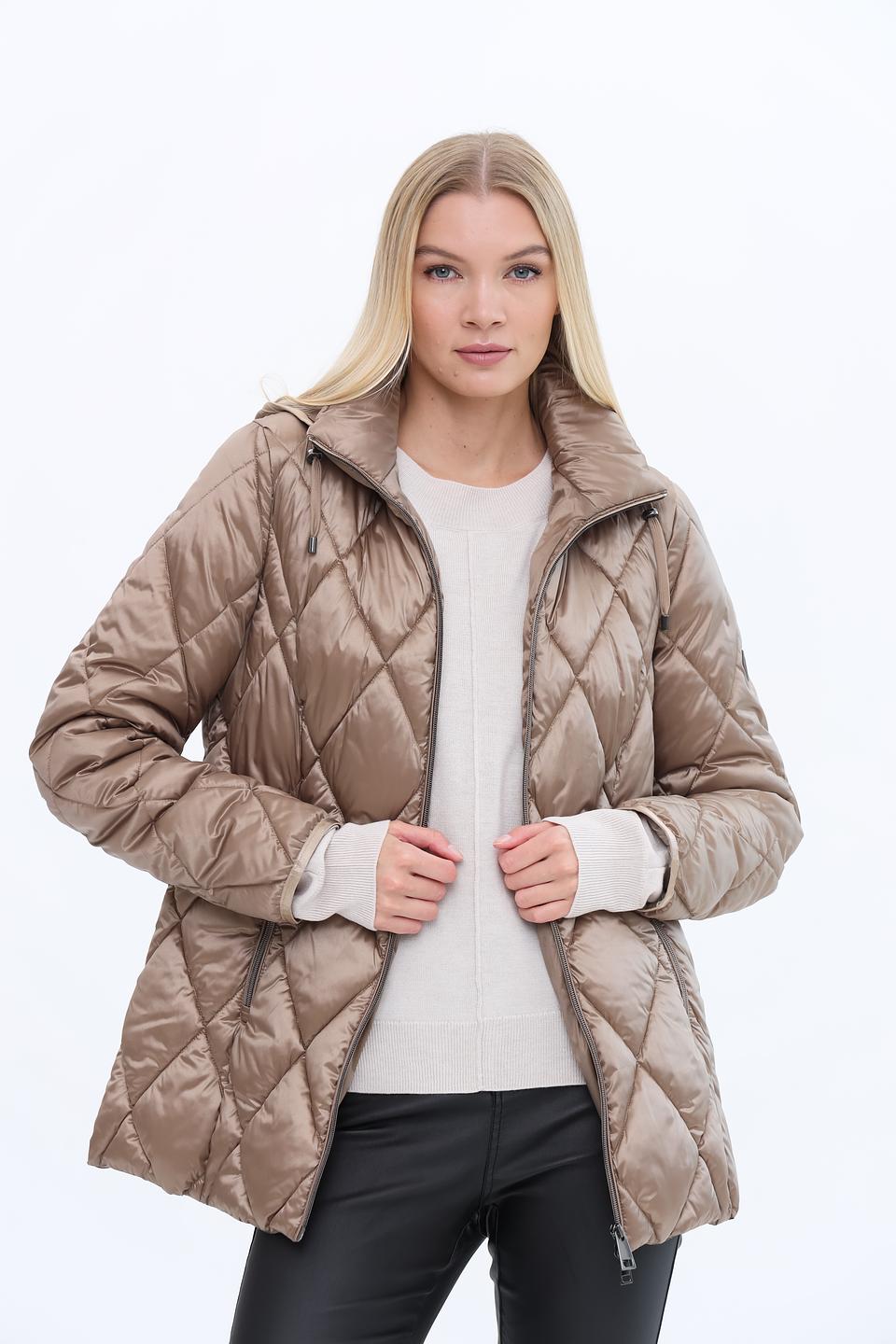 Куртка Lebek стеганая бежевая