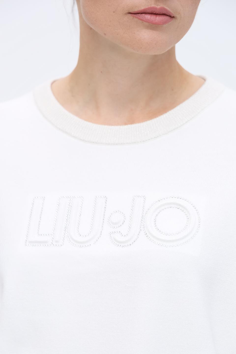 Джемпер Liu-Jo женский белый с логотипом