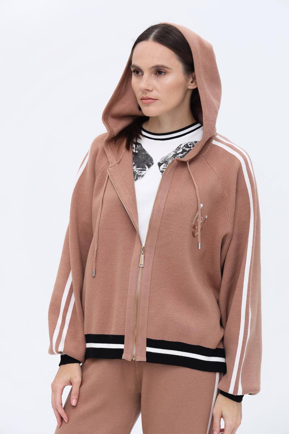Толстовка Liu-Jo с полосками бежевая