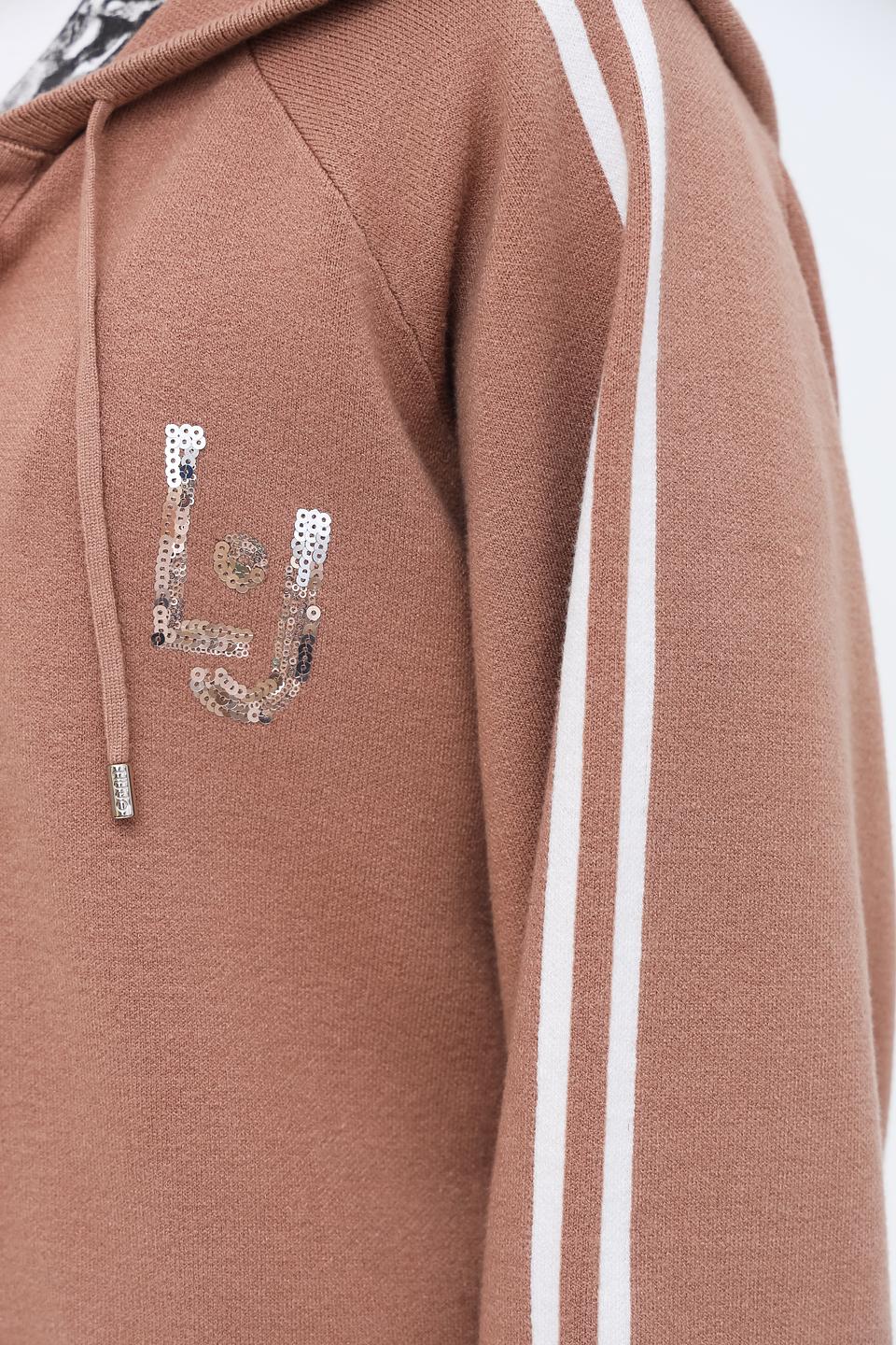 Толстовка Liu-Jo с полосками бежевая