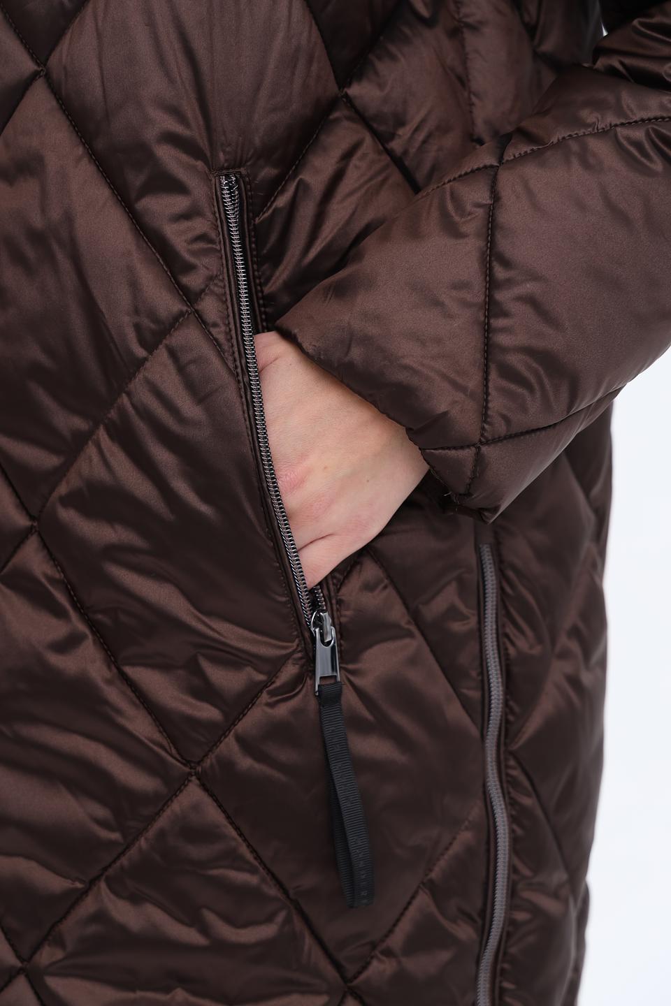 Куртка Lebek стеганая коричневая