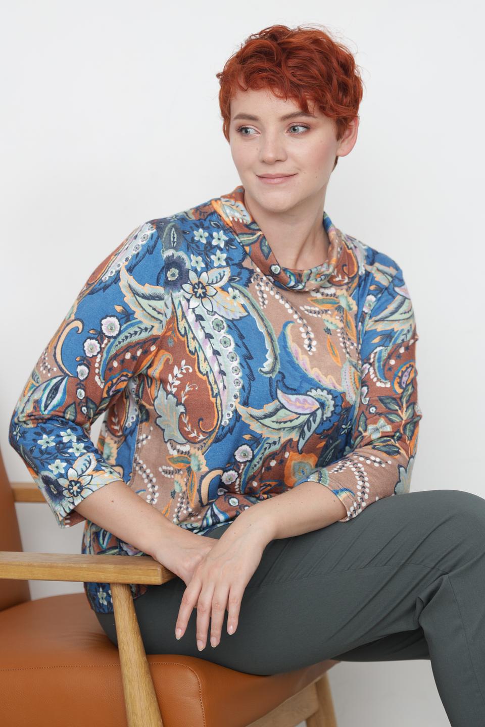 Блуза Erfo с цветочным принтом