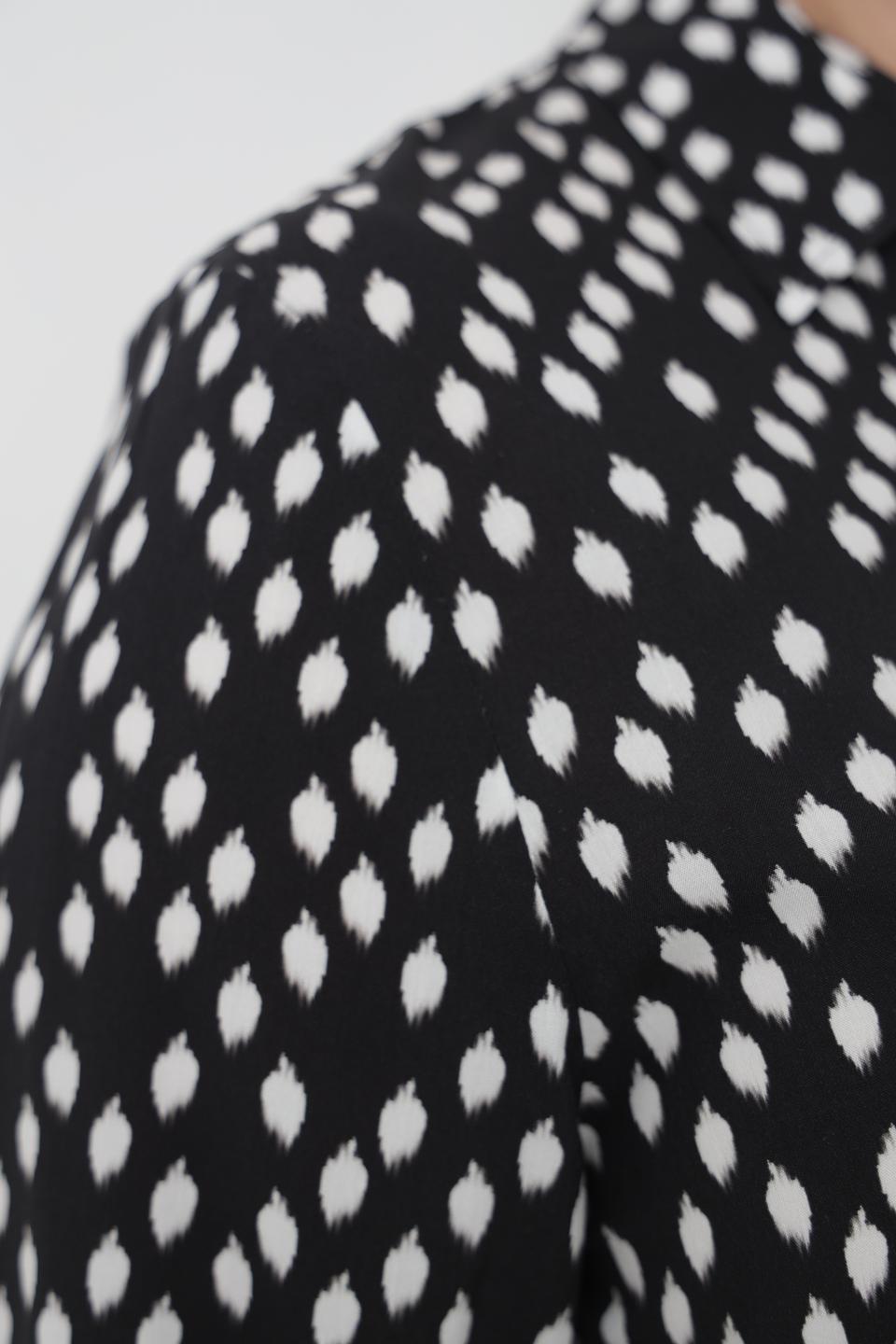 Рубашка Erfo с принтом чёрно-белый