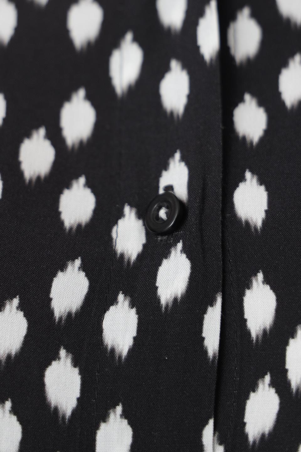 Рубашка Erfo с принтом чёрно-белый