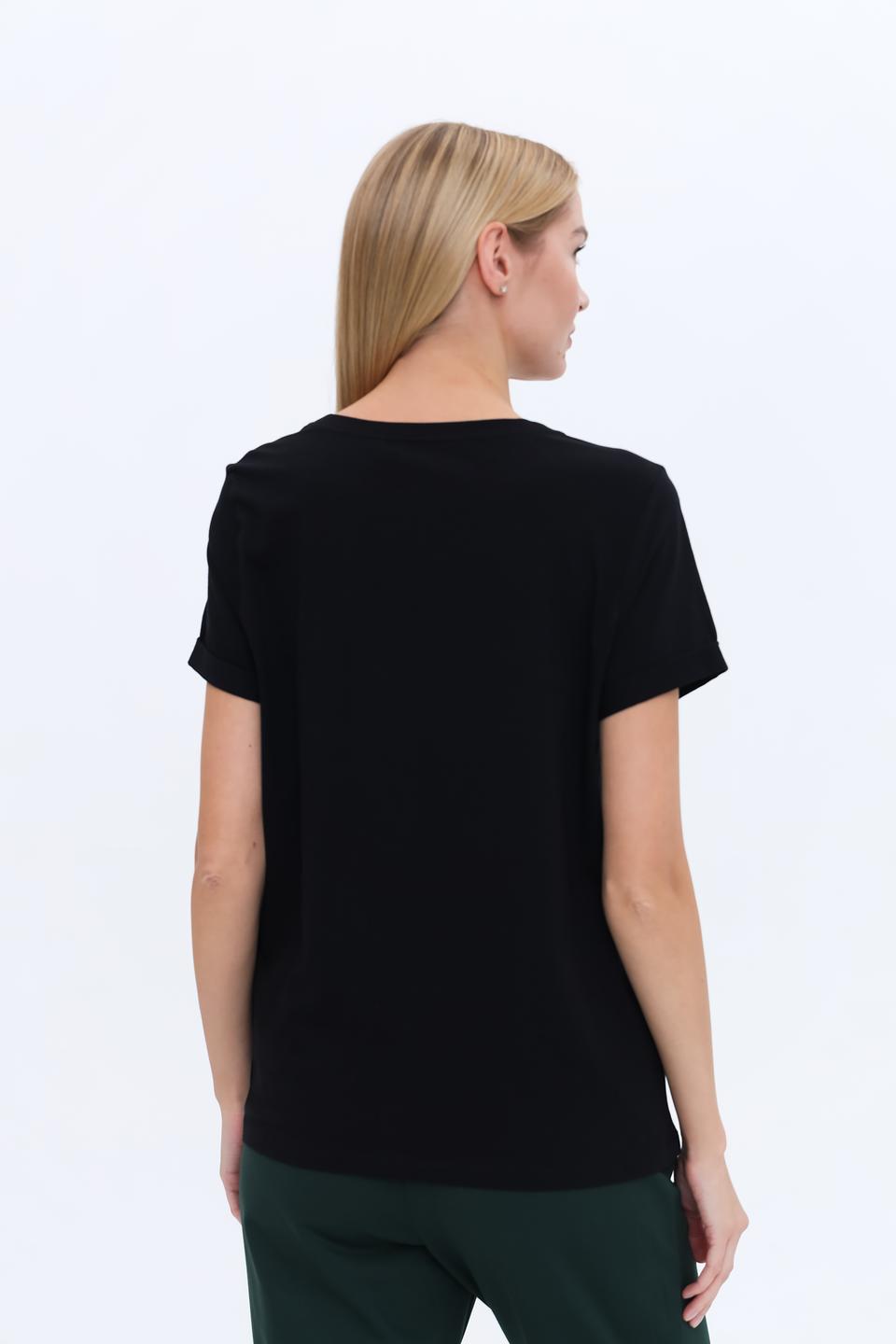 Футболка Gerry Weber чёрная с карманом