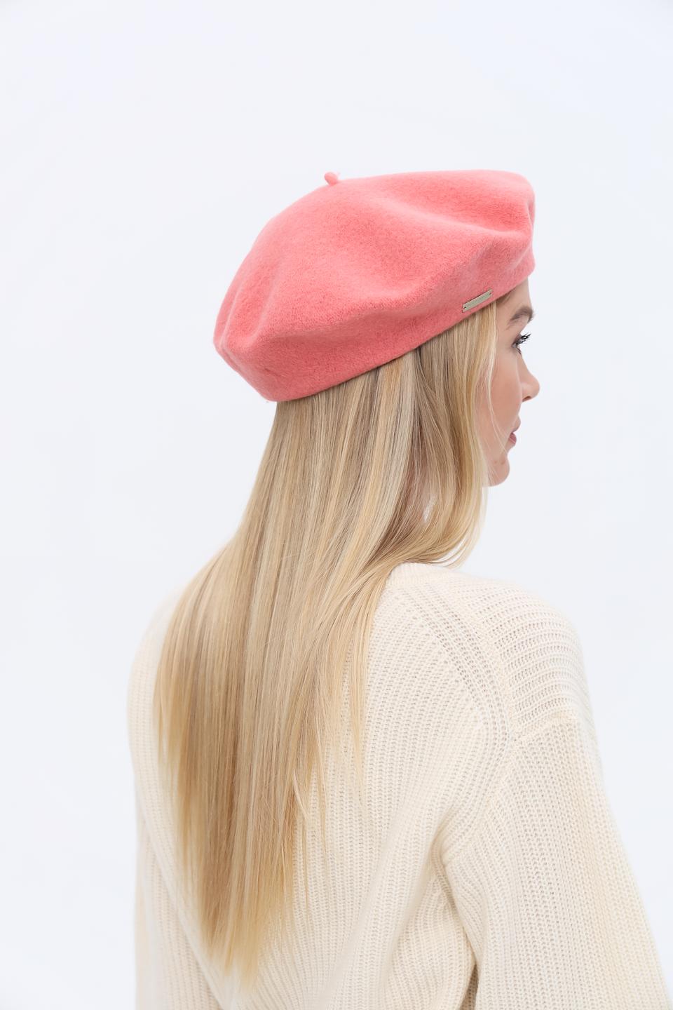 Берет Seeberger шерстяной розовый