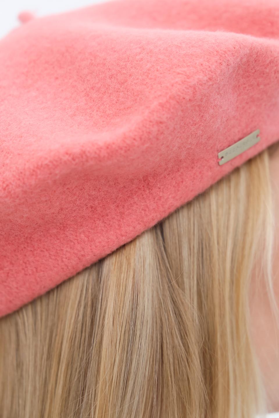 Берет Seeberger шерстяной розовый