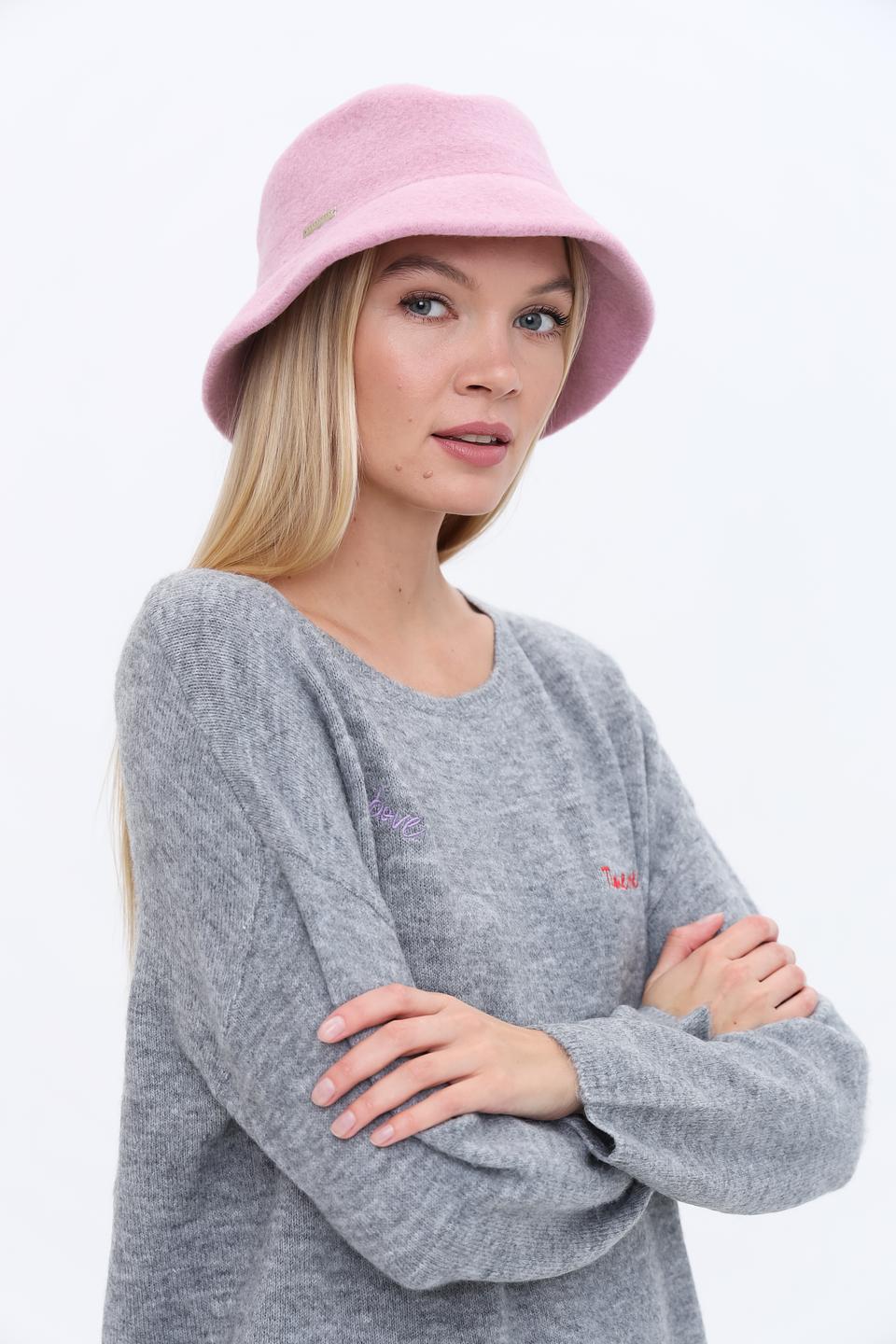 Шляпа Seeberger пудрово-розовая