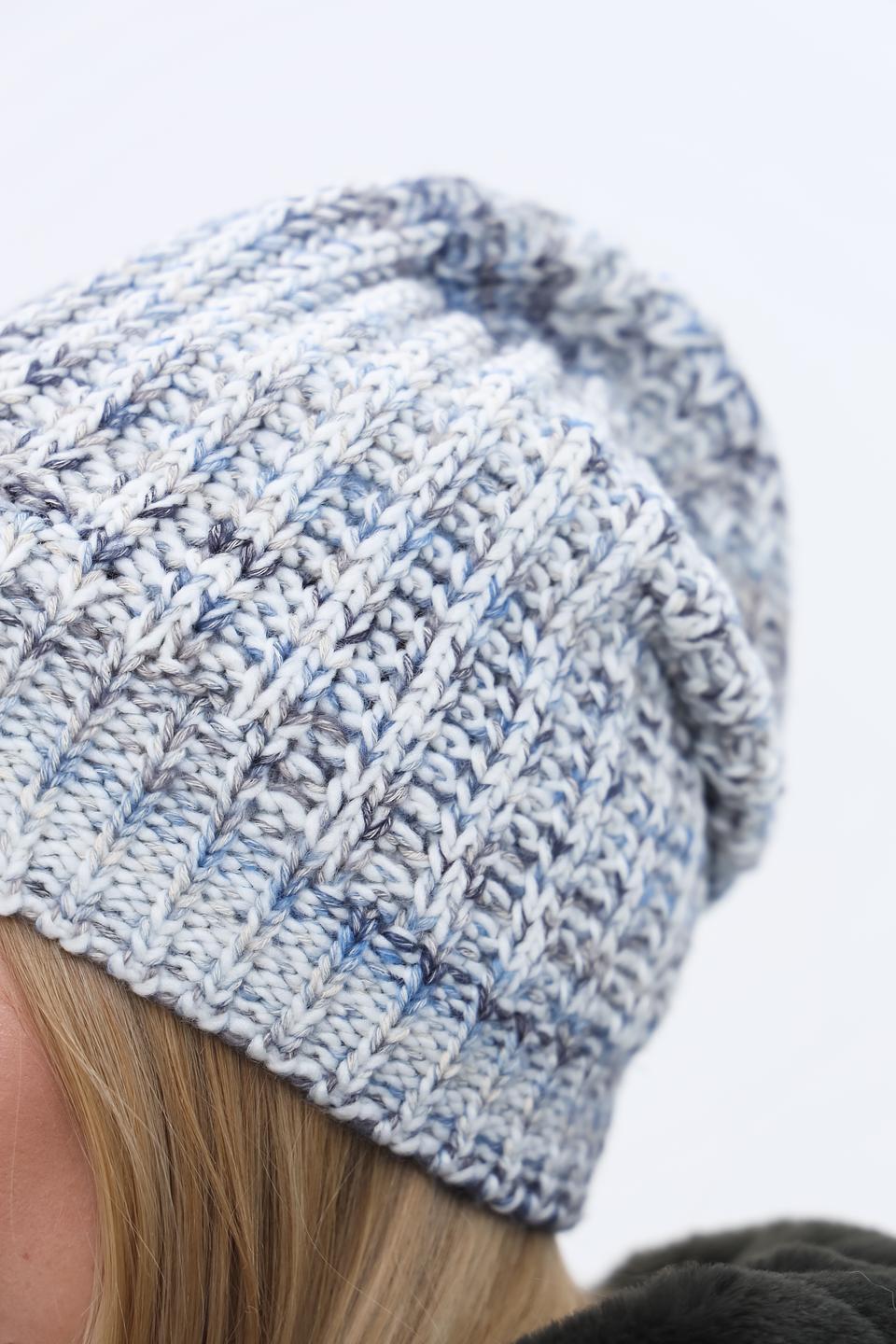 Шапка Seeberger вязаная меланж