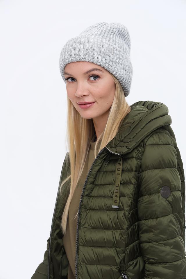 Шапка Adel вязаная серая