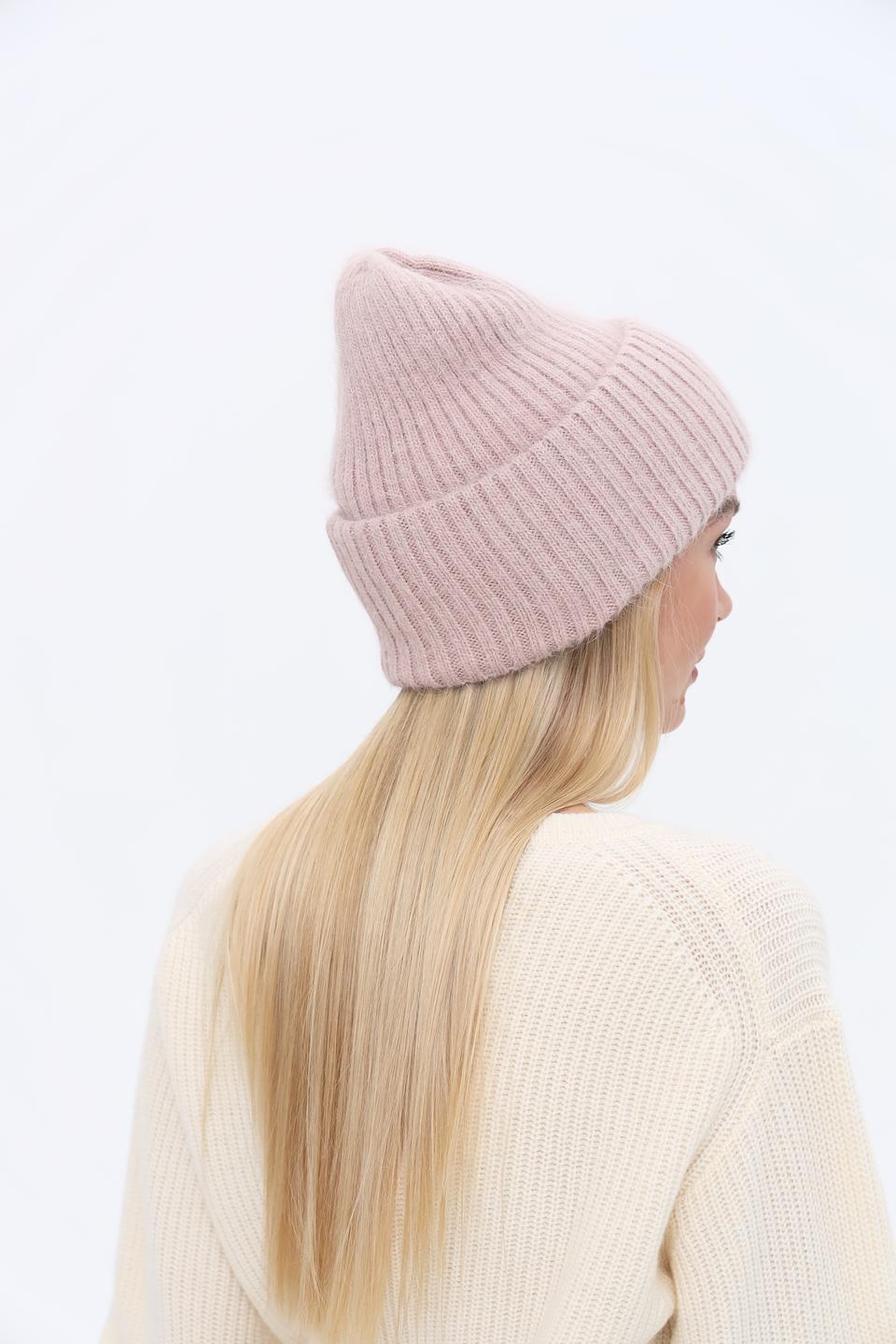 Шапка Adel женская пудровая