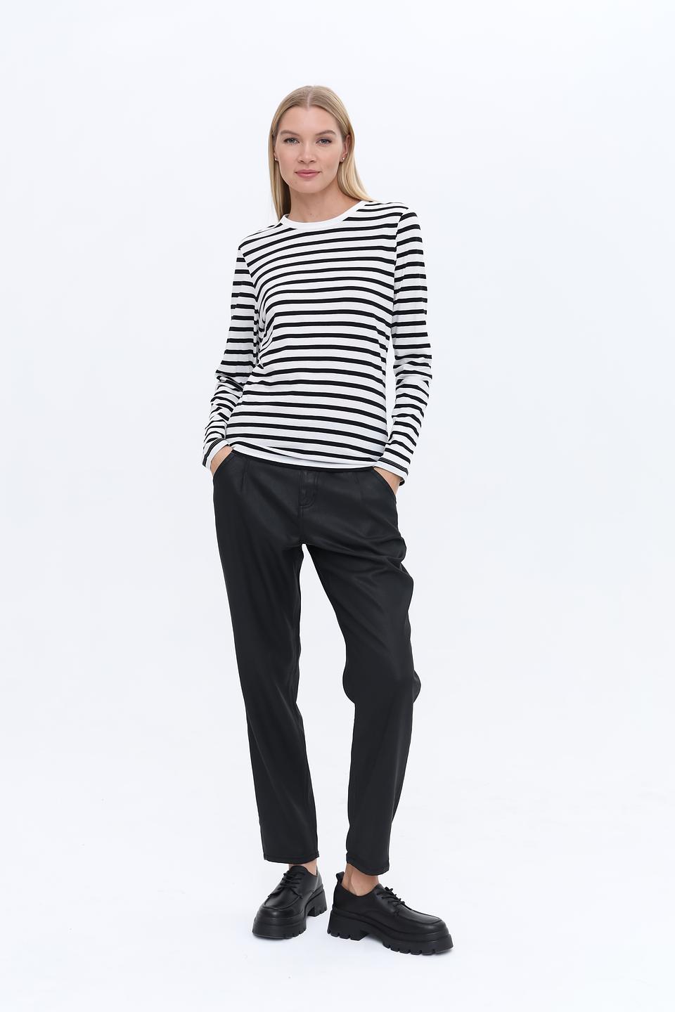 Брюки Angels из экокожи чёрные