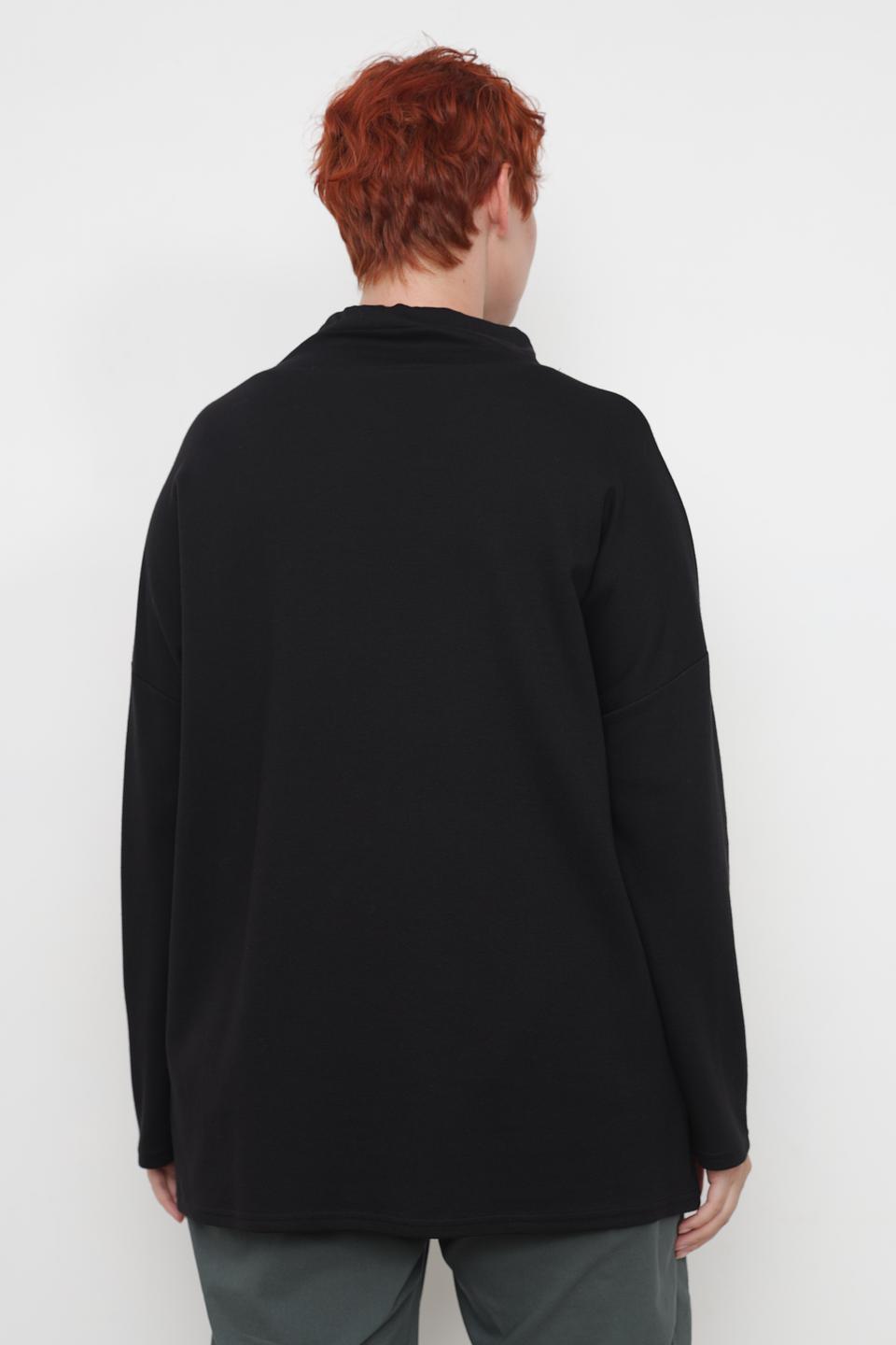 Пуловер Doris Streich с медведем чёрный