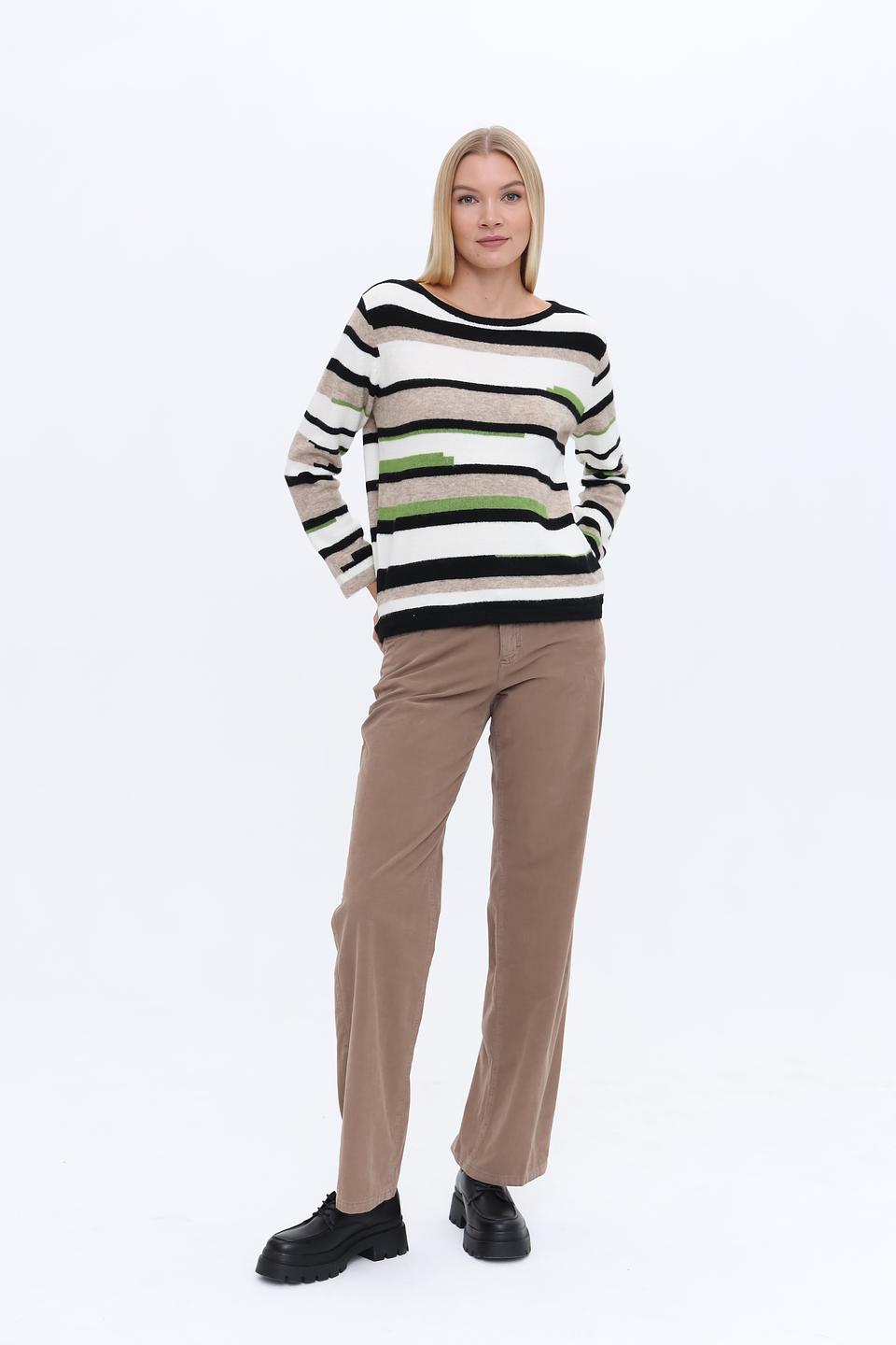 Пуловер Time Zone в полоску