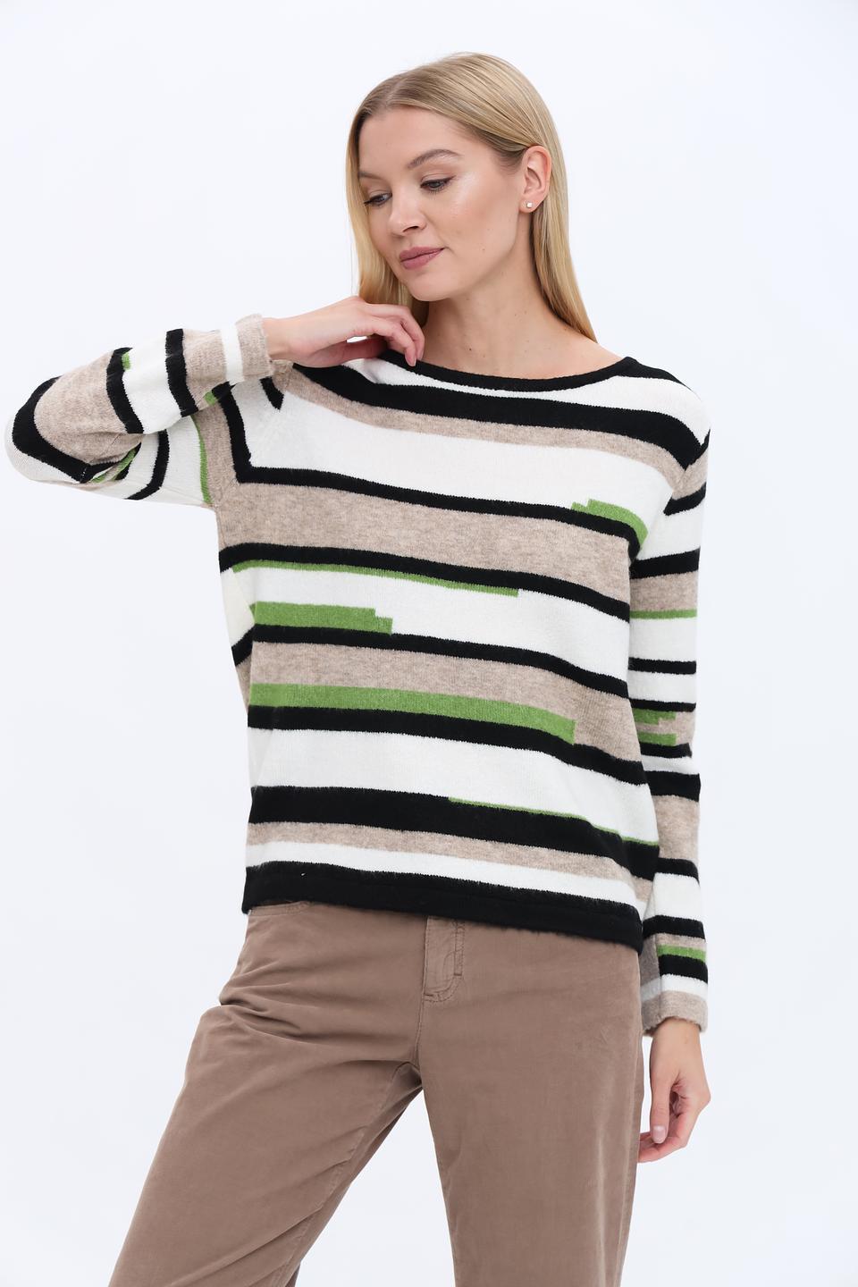 Пуловер Time Zone в полоску