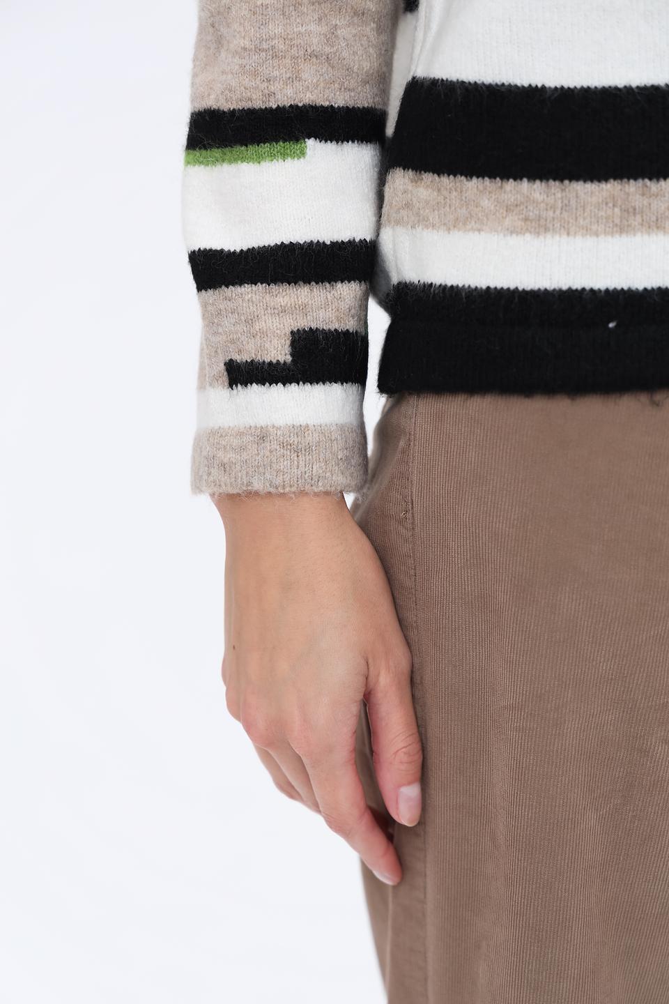 Пуловер Time Zone в полоску