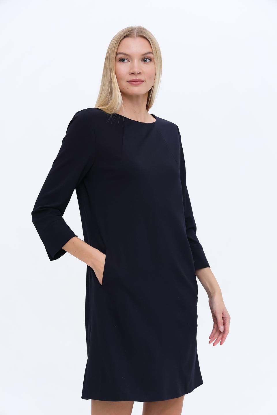 Платье Oui приталенное черное