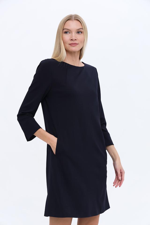 Платье Oui приталенное черное