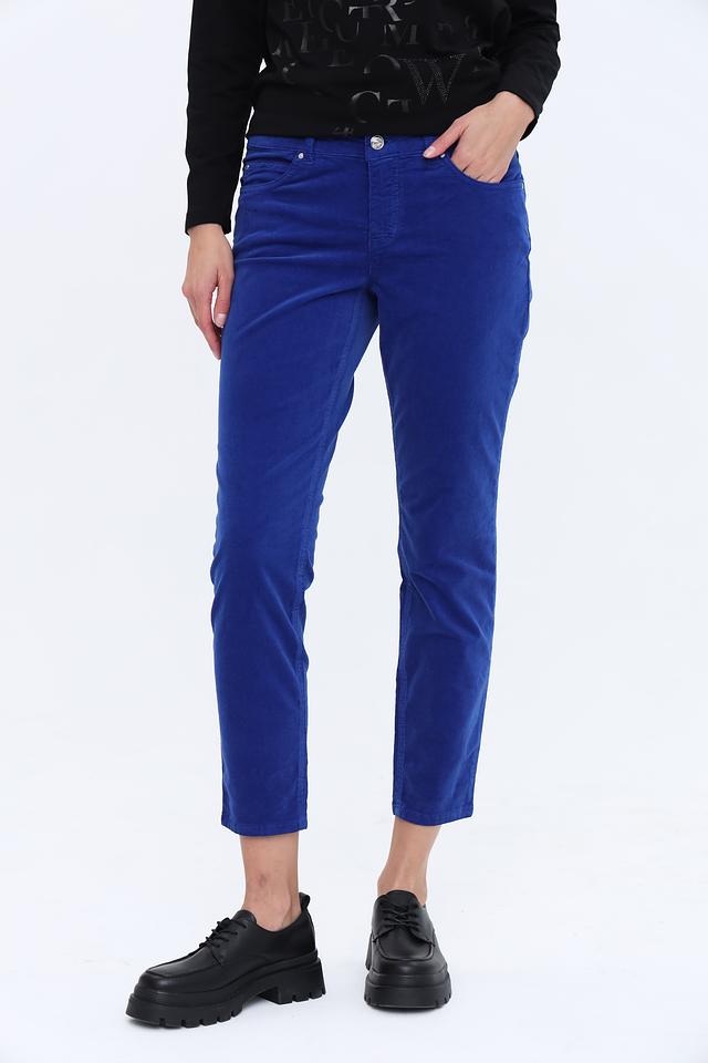 Брюки вельветовые Oui синие