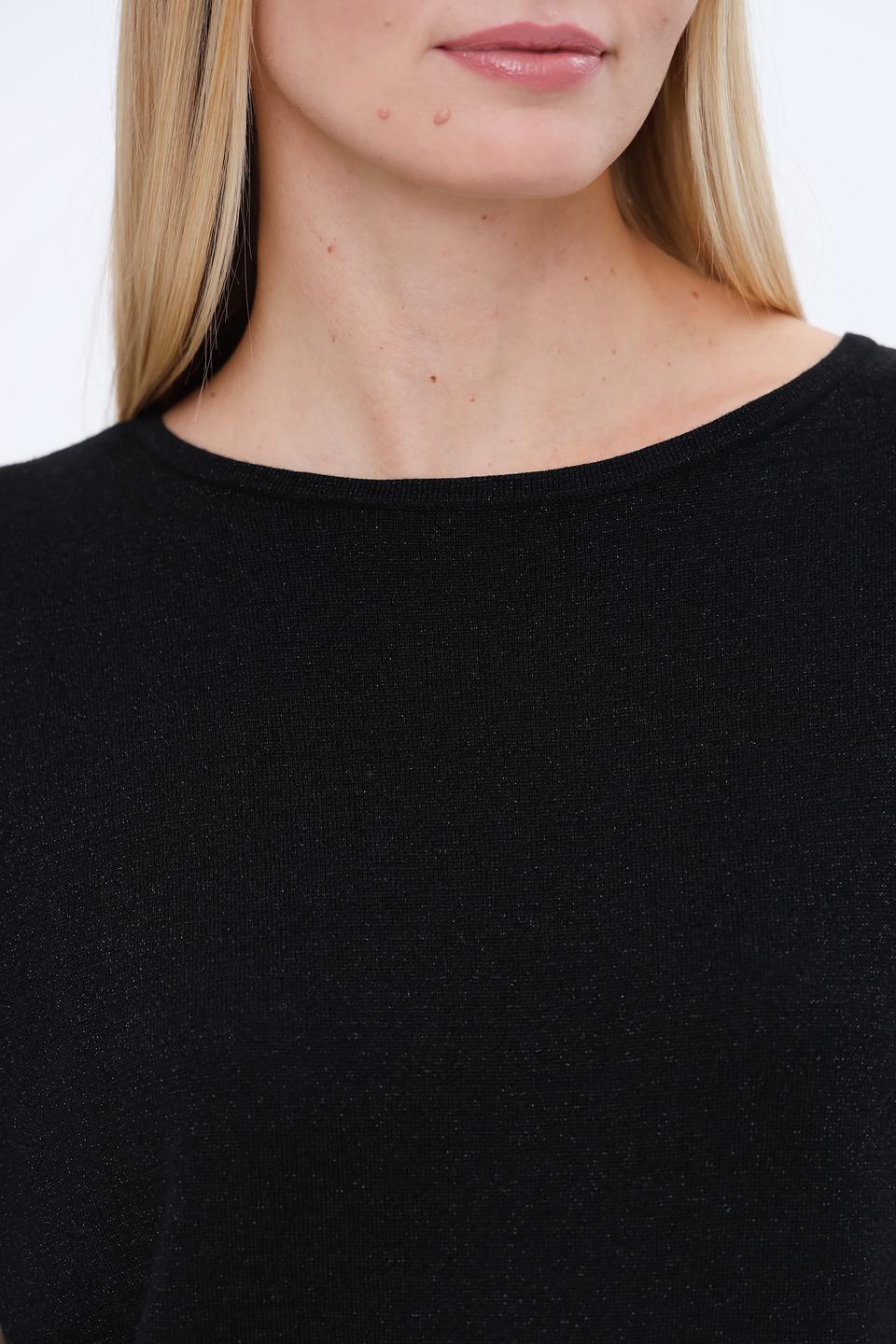 Блуза Bianca с коротким рукавом чёрная