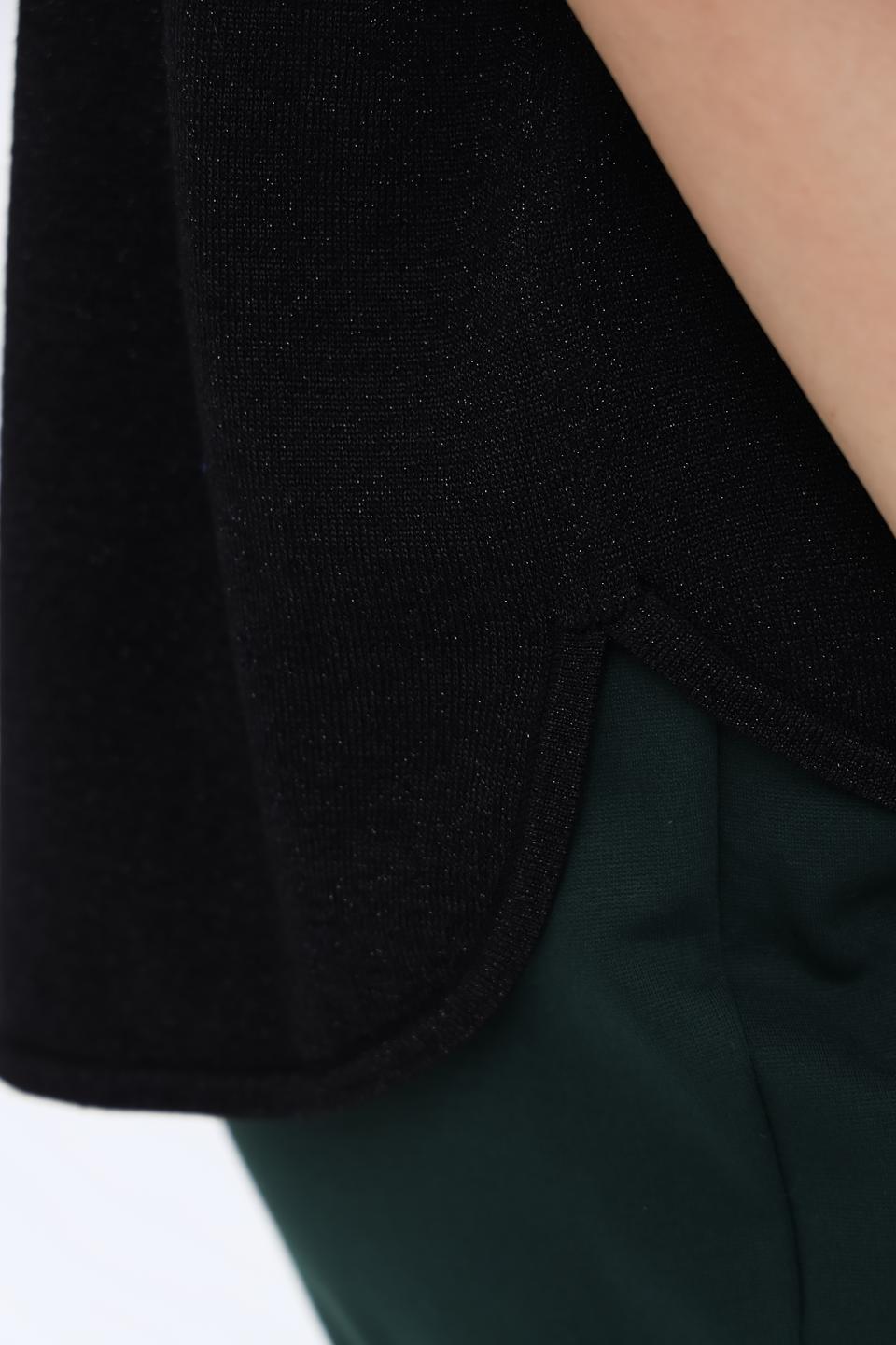 Блуза Bianca с коротким рукавом чёрная