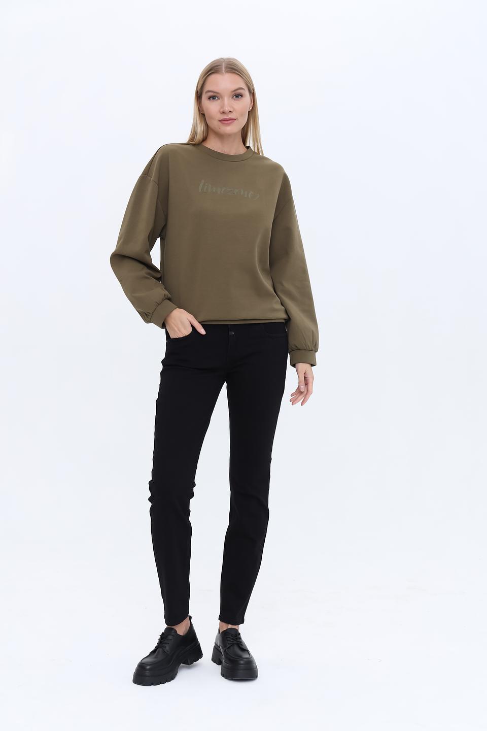 Джинсы Time Zone с высокой талией чёрные