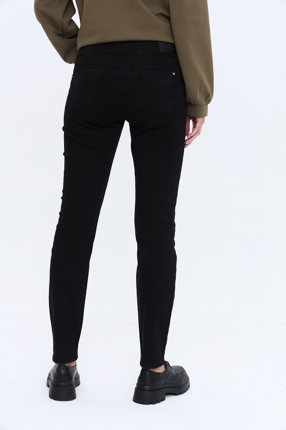 Джинсы Time Zone с высокой талией чёрные