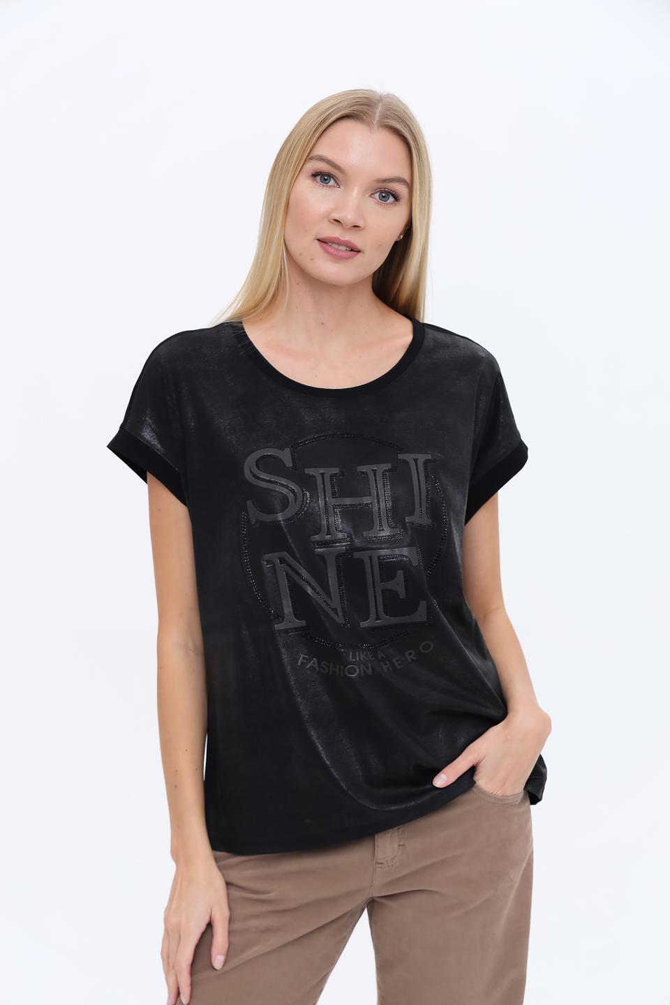 Футболка Monari с принтом Shine чёрный