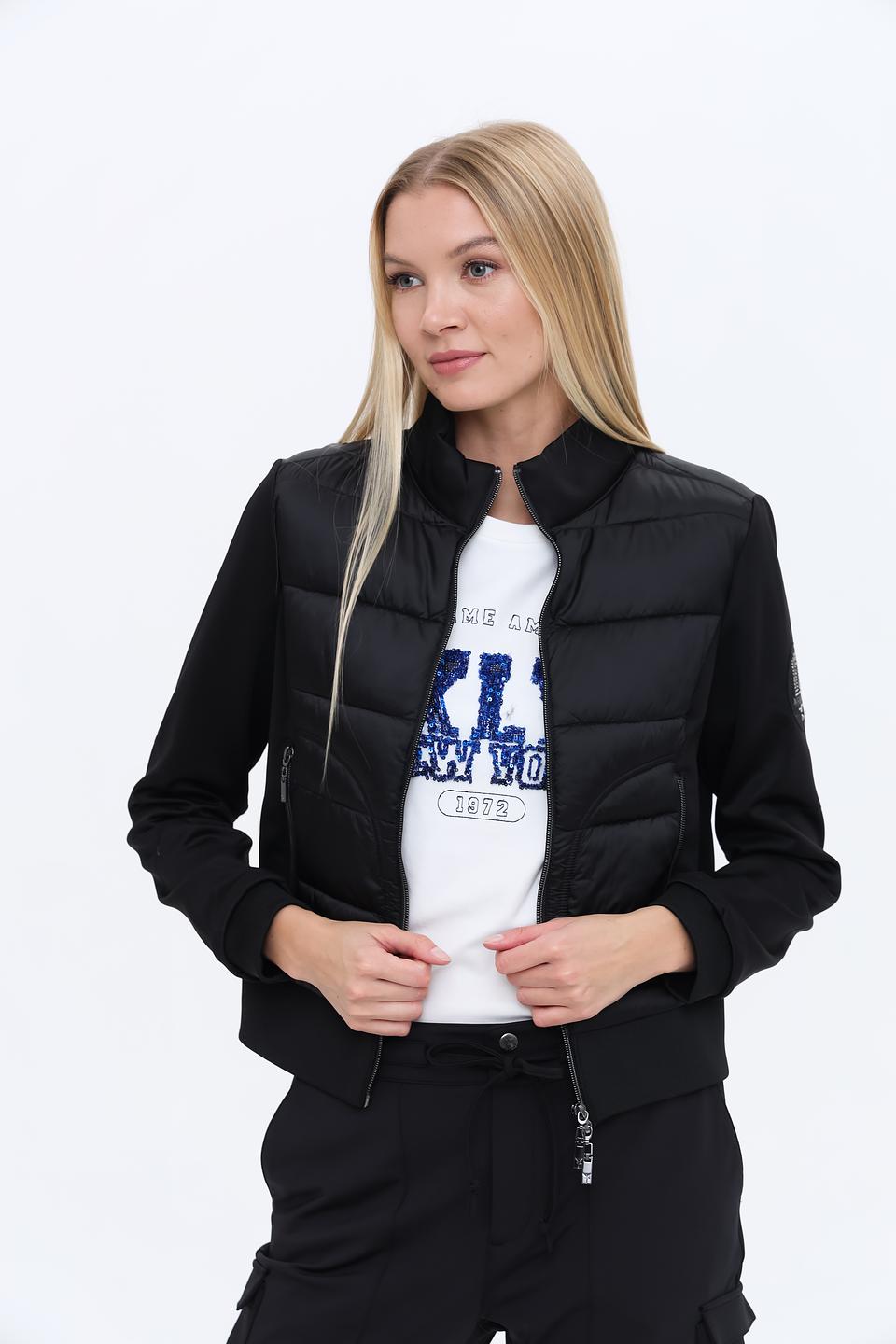 Жакет Monari чёрный стеганый