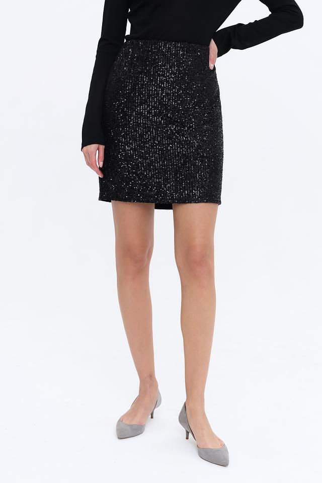Юбка Monari с пайетками чёрная