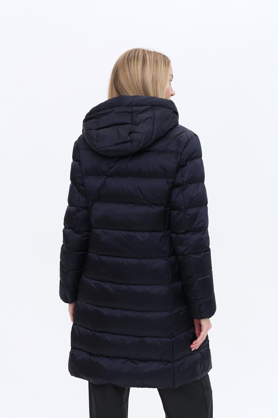 Пальто Marc Cain стеганое тёмно-синее