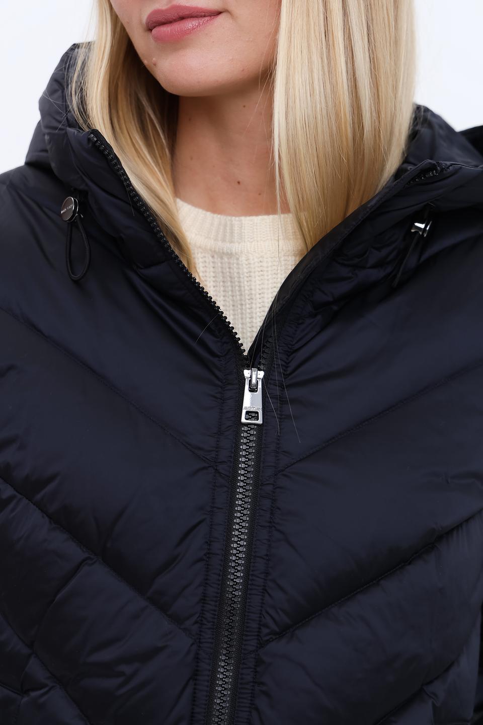 Пальто Marc Cain стеганое тёмно-синее